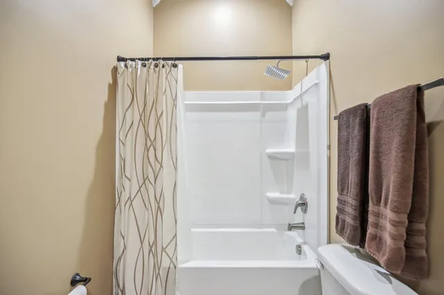 a view of a patio with a backyard