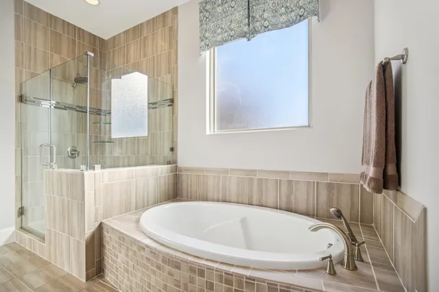 a view of a yard with mountain