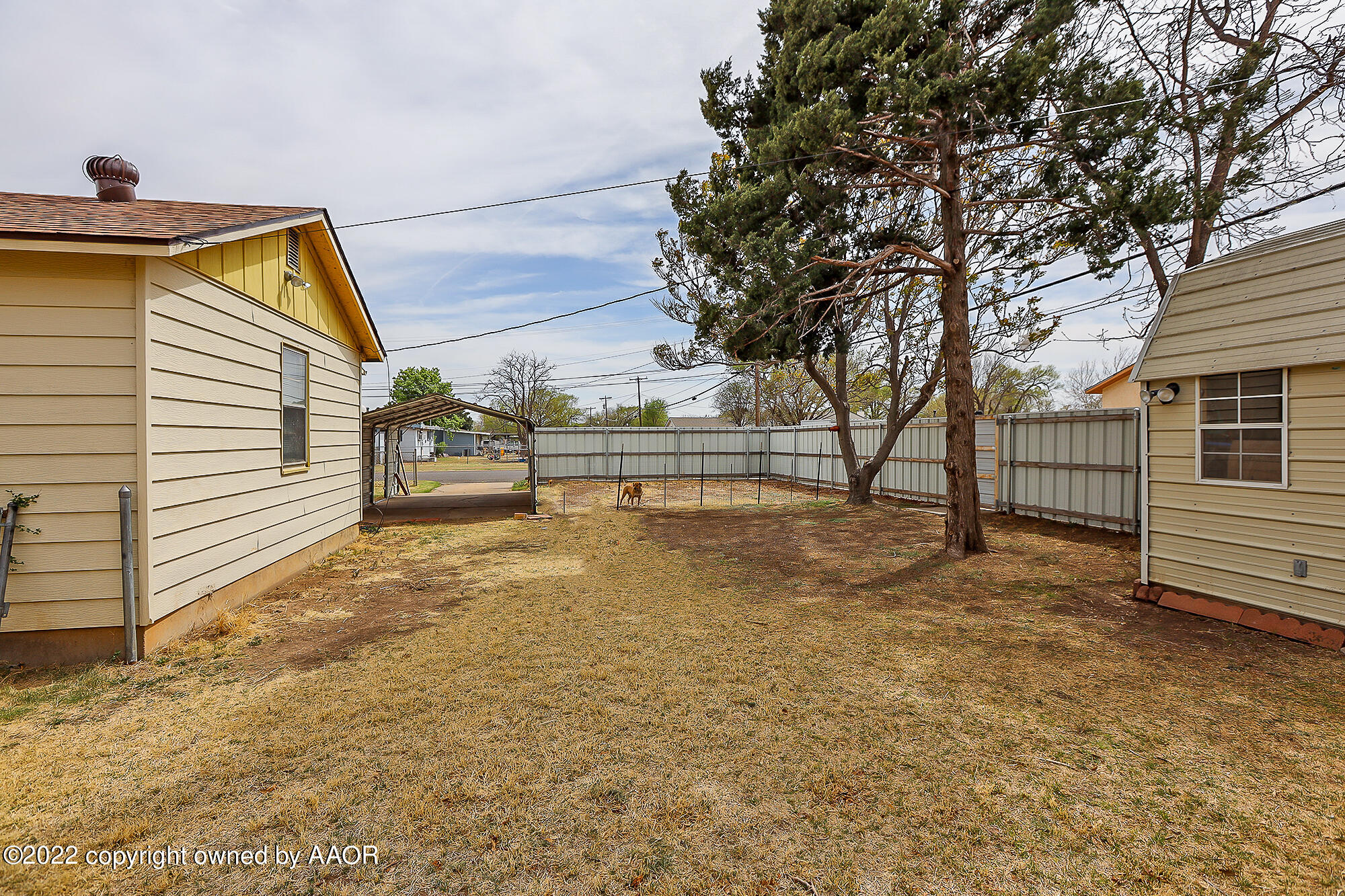 4318 South Hughes Street Amarillo, TX 79110 - Photo 20 of 25 a view of backyard with trees