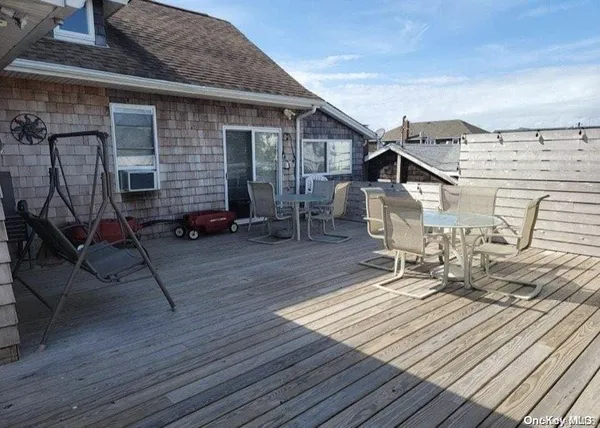 a view of a roof deck