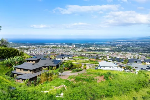 a view of a city with tall buildings