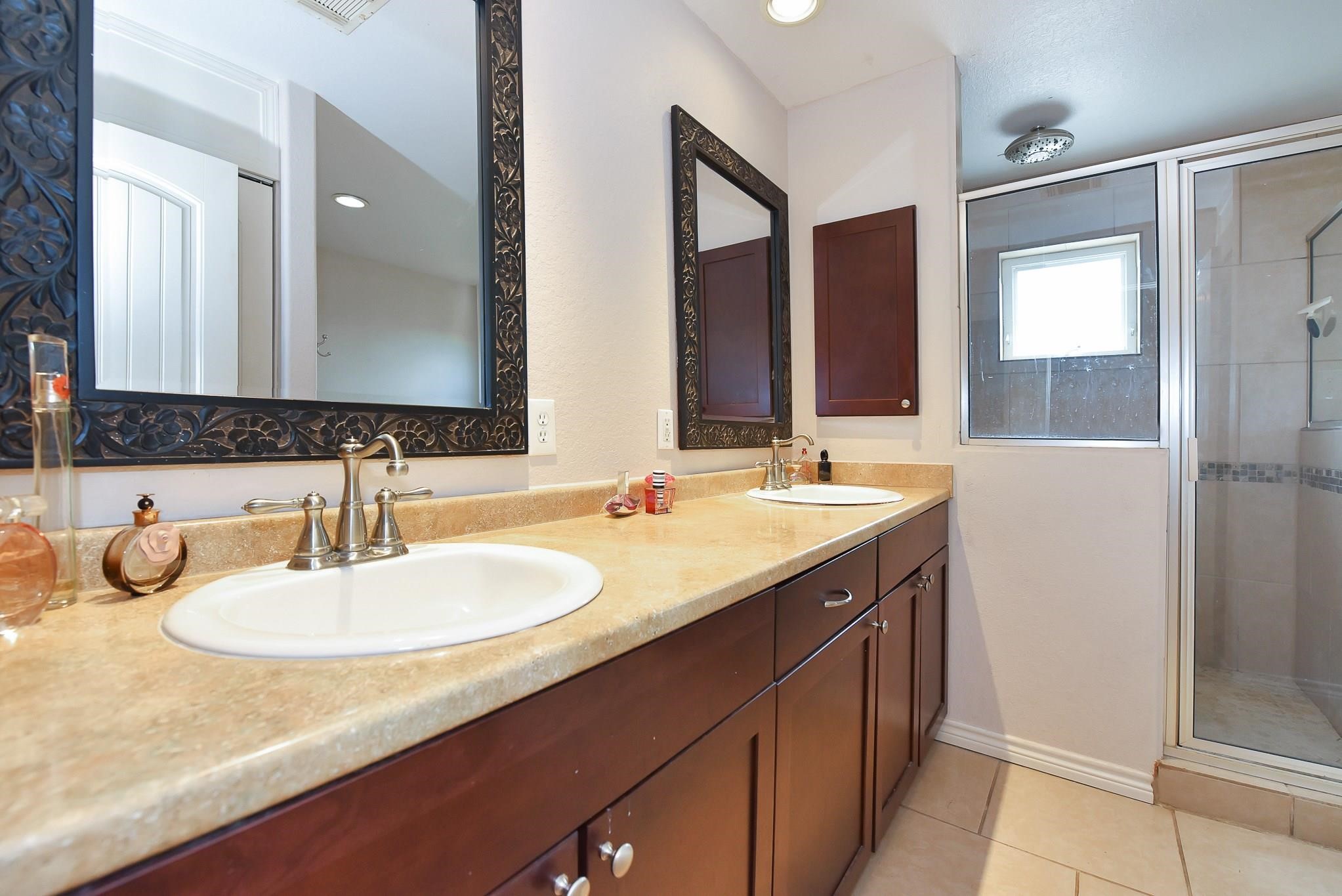 226 Valmar Kemah, TX 77565 - Photo 17 of 29 a bathroom with a sink and a mirror