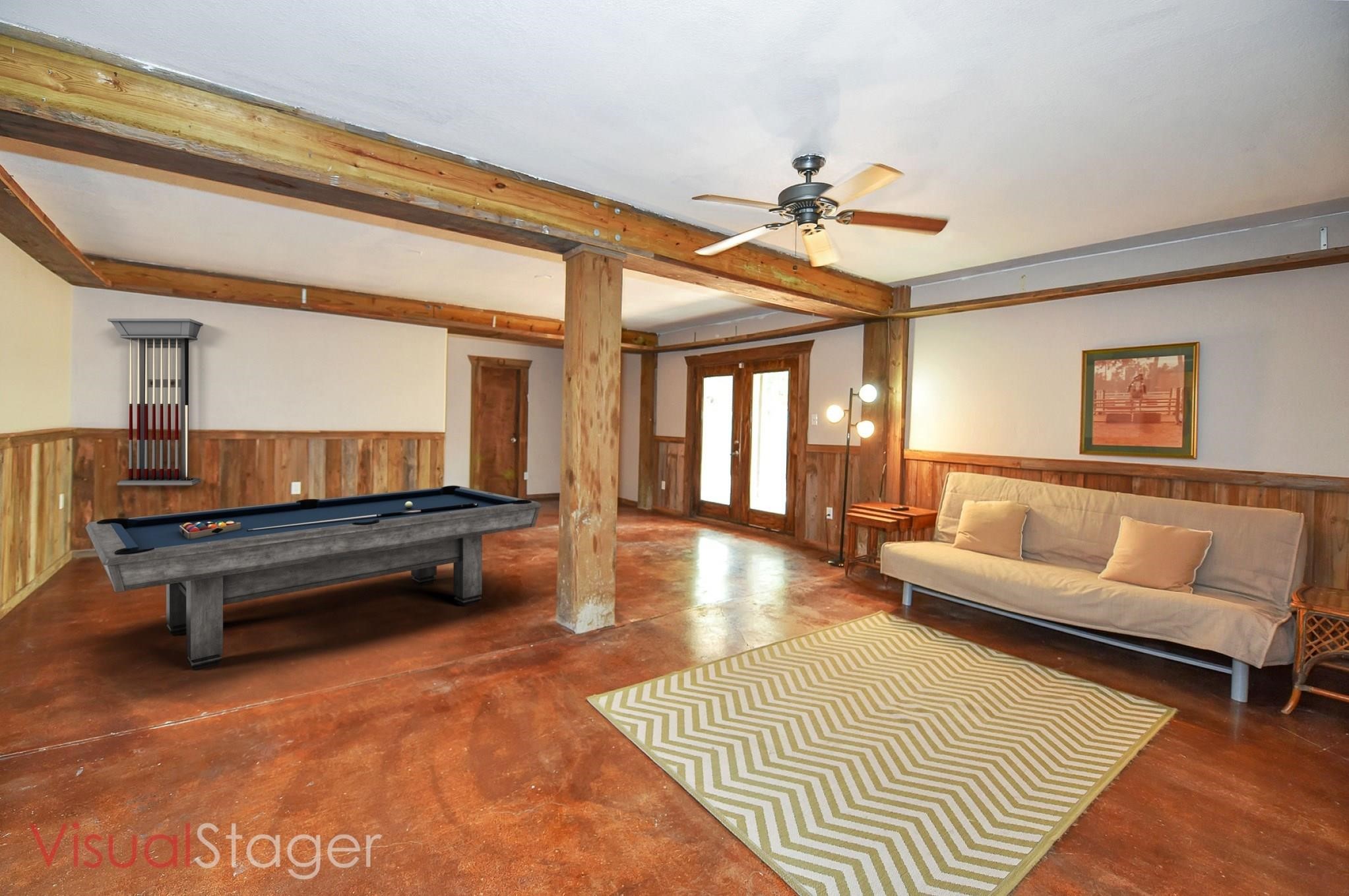 226 Valmar Kemah, TX 77565 - Photo 24 of 29 a living room with furniture and a wooden floor