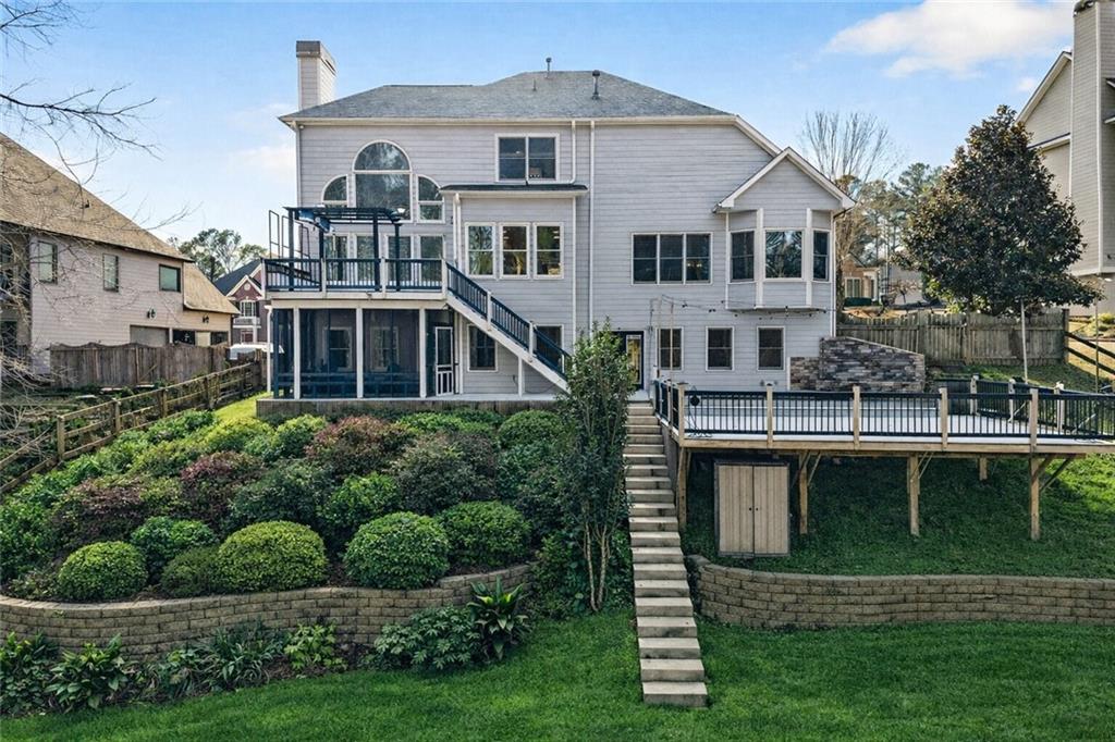 167 Calming Water Trail Dallas, GA 30132 - Photo 56 of 64 a front view of a house with a yard