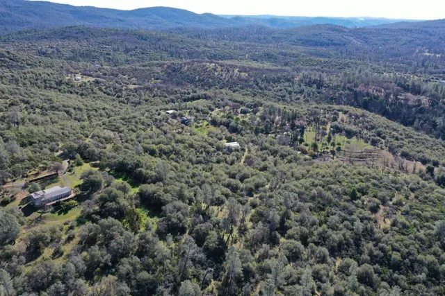 a view of a large mountain in the distance