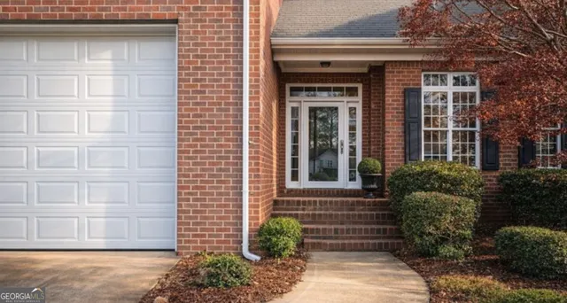 a front view of a house