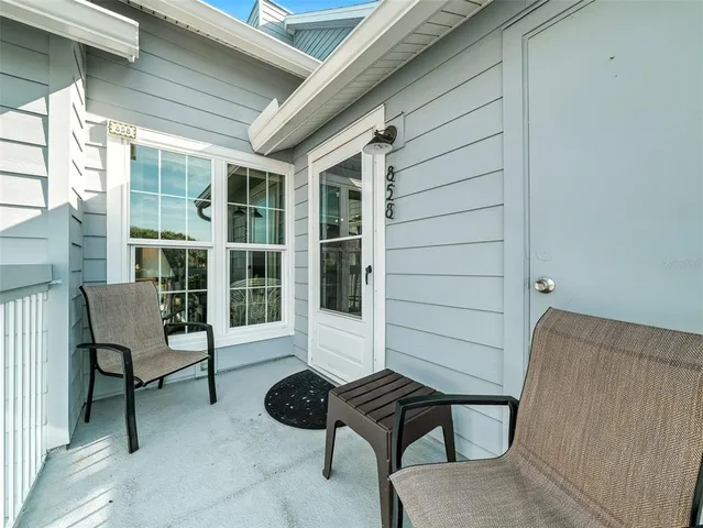 a view of front door of house