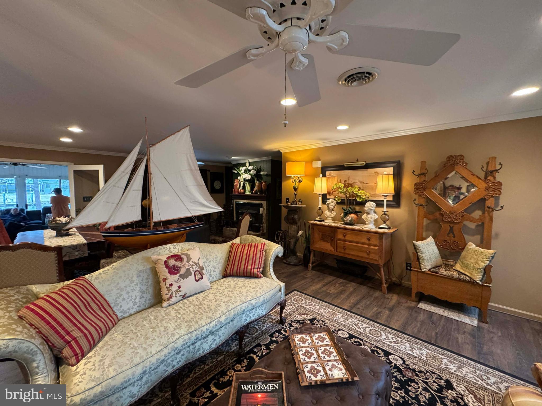 5000 Joshua Thomas Road Marion Station, MD 21838 - Photo 41 of 77 a living room with furniture and kitchen view