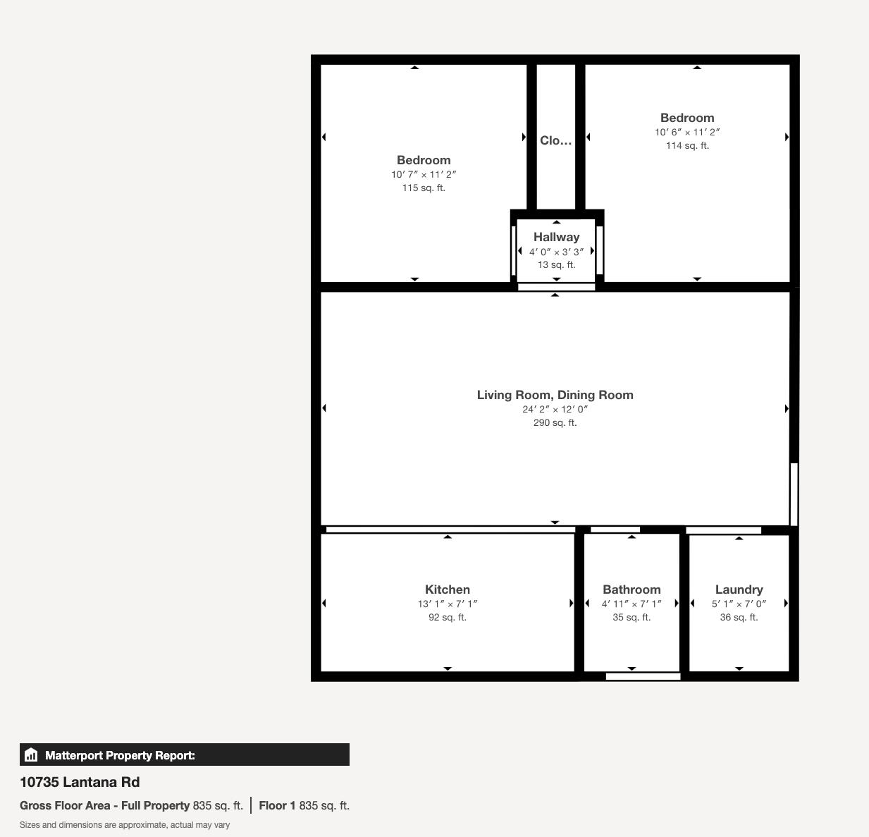 10735 Lantana Road, Unit GH Lake Worth, FL 33449 - Photo 45 of 46 Floor Plan