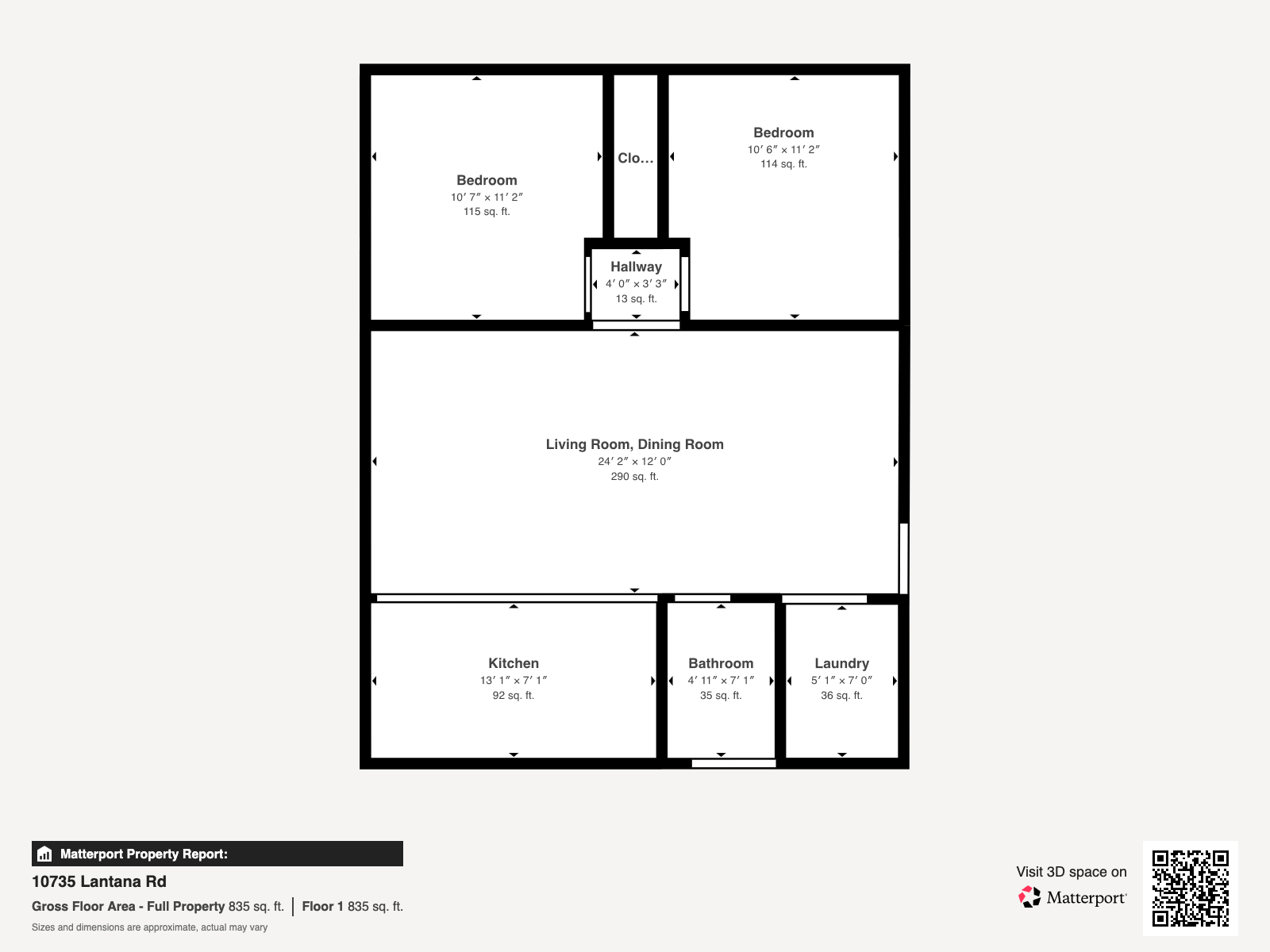10735 Lantana Road, Unit GH Lake Worth, FL 33449 - Photo 46 of 46 Floor Plan