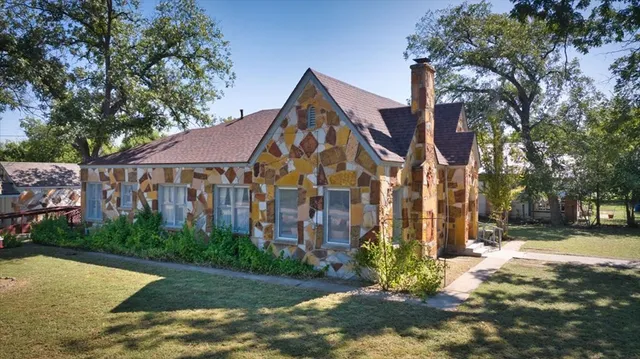 a front view of a house