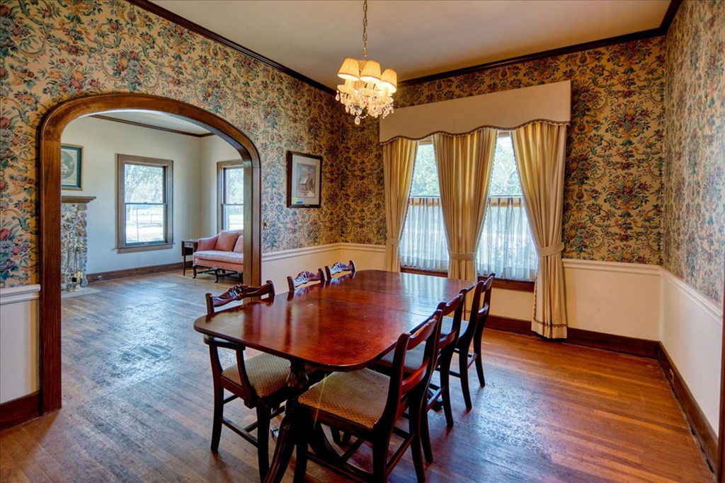 310 Canal Street Menard, TX 76859 - Photo 48 of 66 a view of a dining room with furniture window and wooden floor