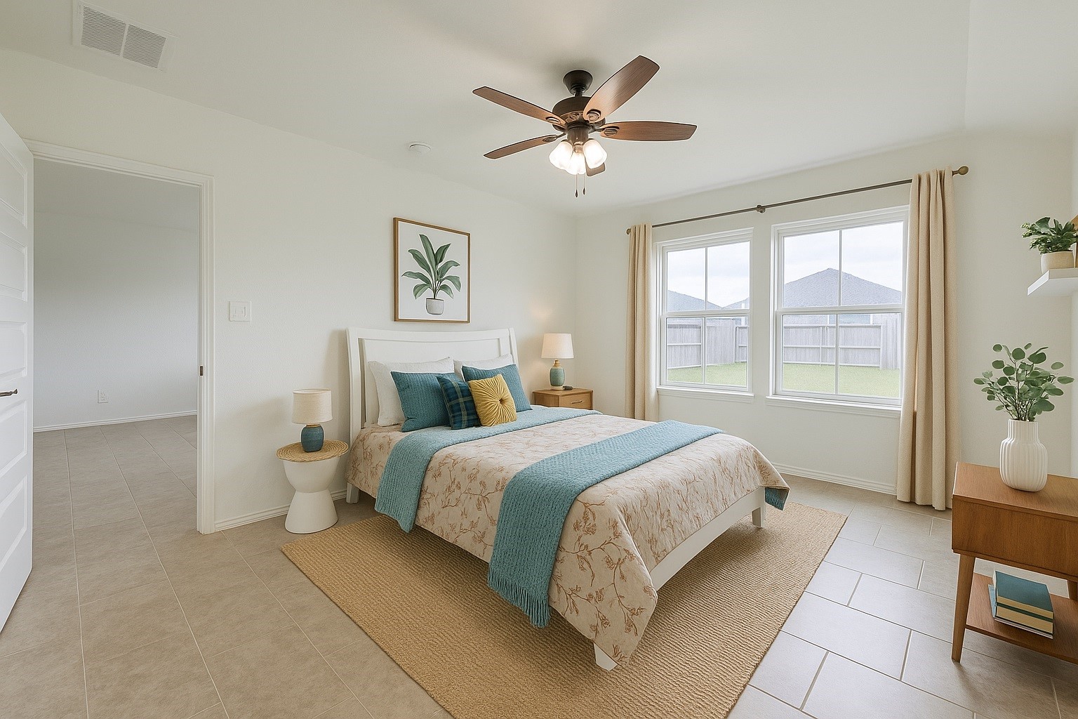 1114 Cattle Chute Court Rosharon, TX 77583 - Photo 8 of 21 a bedroom with a bed and a large window