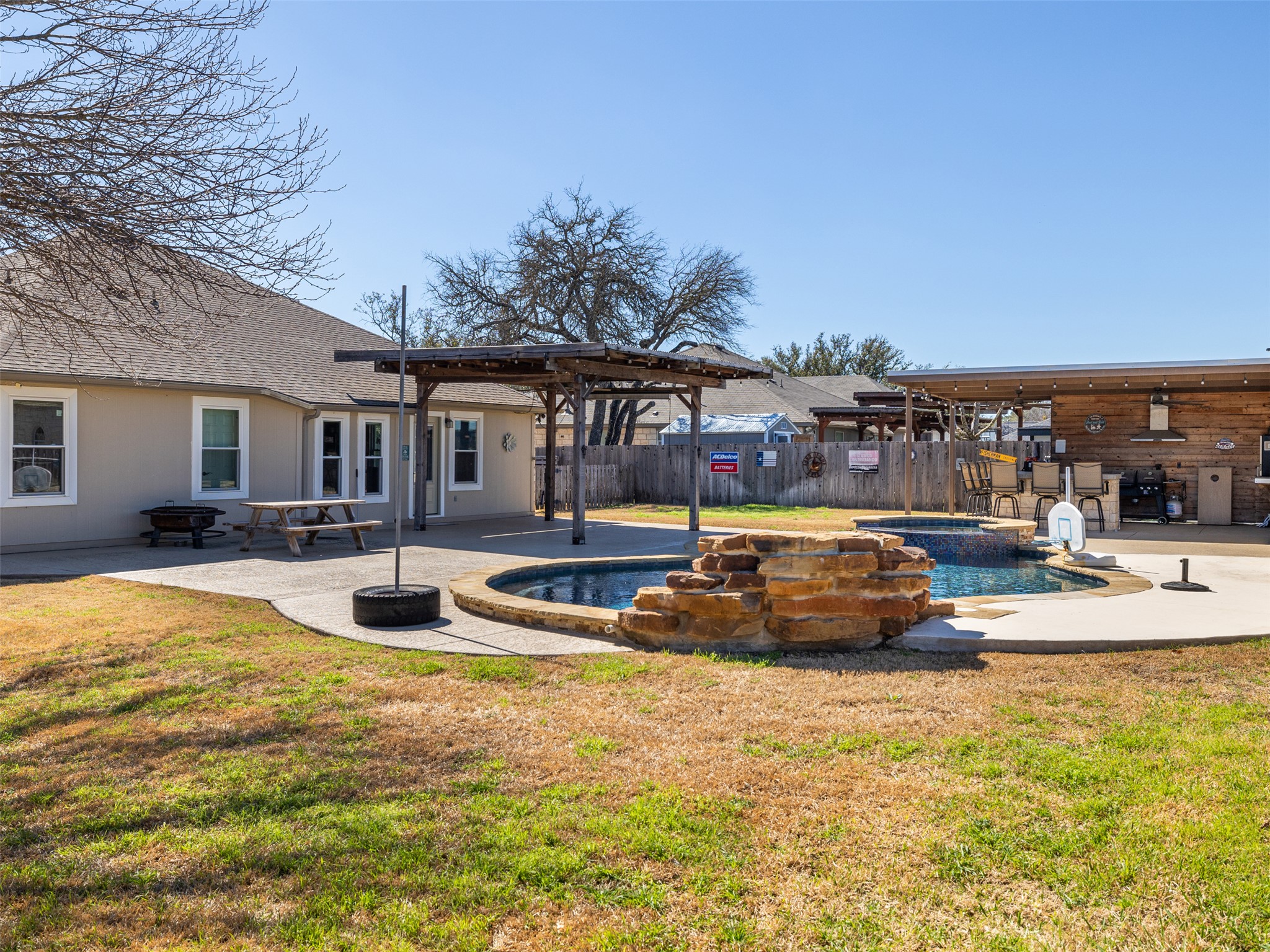 208 South Buffalo Pass Georgetown, TX 78633 - Photo 24 of 28 Integrated pool / spa with a patio area