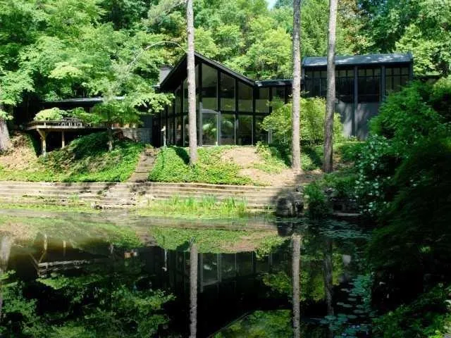 a backyard of a house with green space