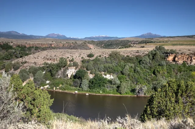 a view of city and mountain