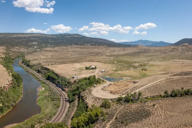 a view of an ocean and beach