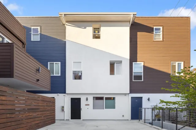a view of a house with a garage