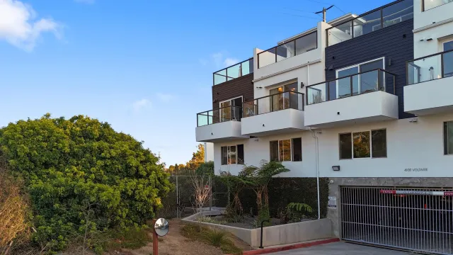a view of a building with many windows