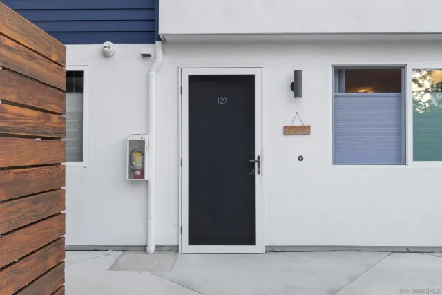 a view of front door