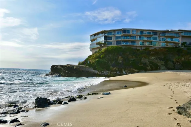 a view of a lake with a houses