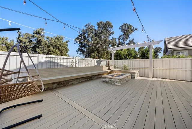 a park view with a bench