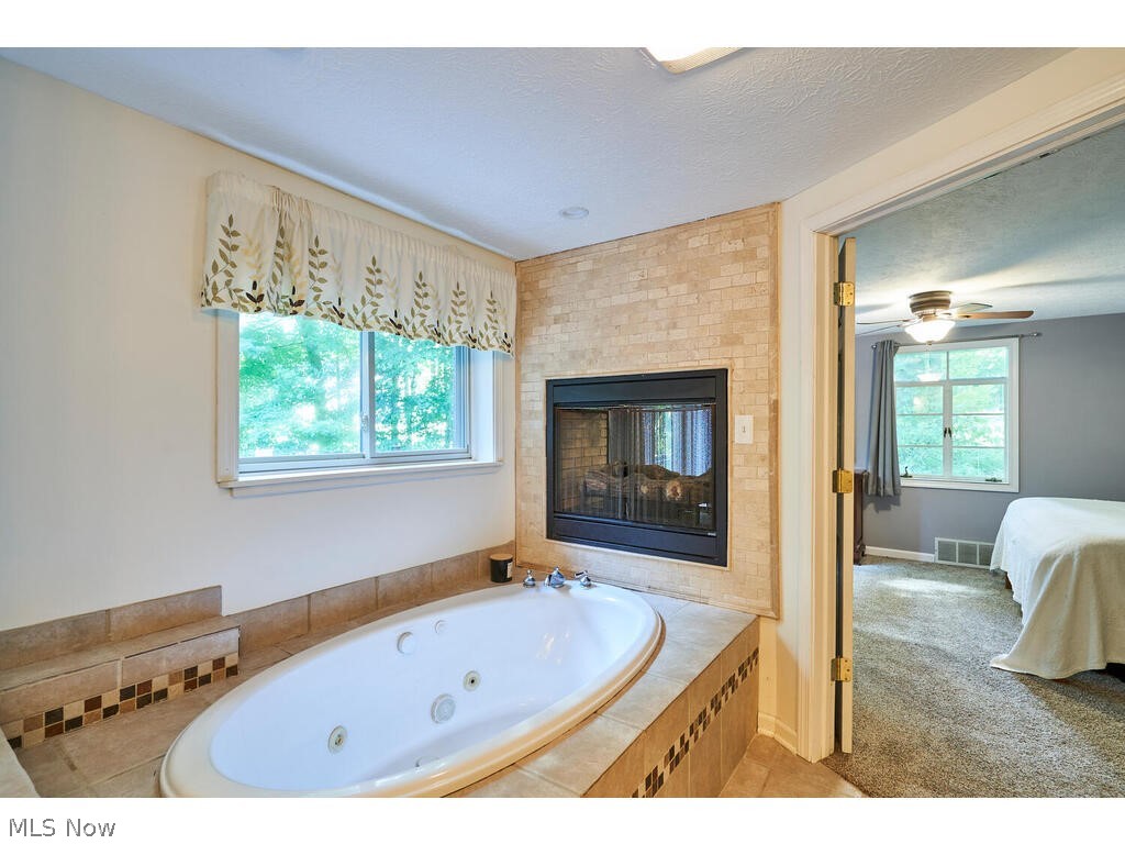 1123 South Hametown Road Akron, OH 44321 - Photo 15 of 37 Master bathroom with jetted tub and gas log fireplace to relax, and have peace in quiet, after a long day!