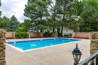 a view of outdoor space and swimming pool