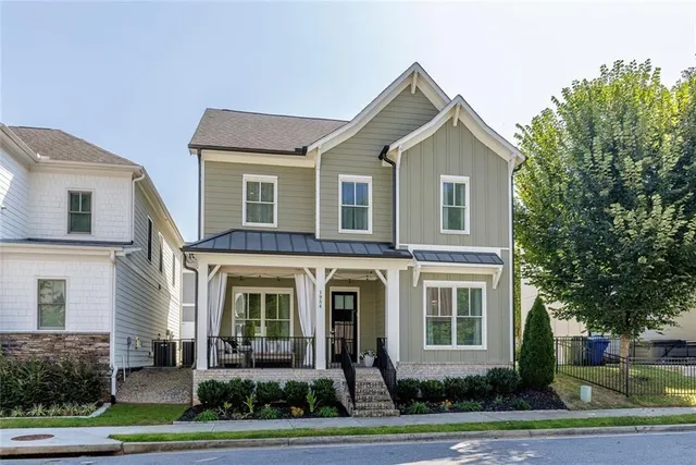 a front view of a house