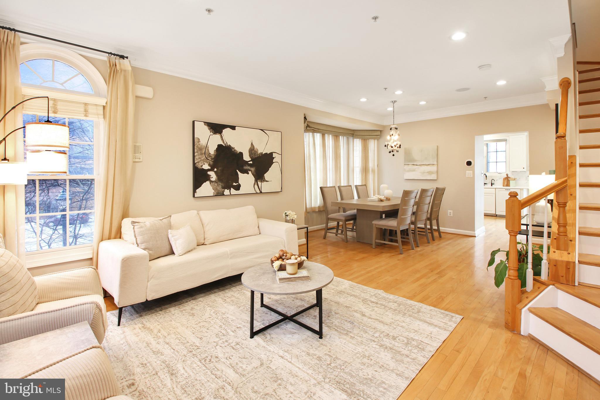 1227 Fidler Lane Silver Spring, MD 20910 - Photo 6 of 33 a living room with furniture and a large window