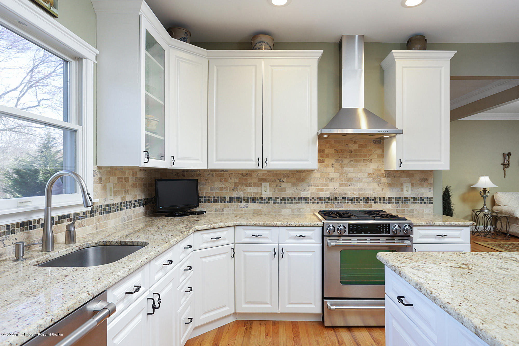 653 Locust Point Road Atlantic Highlands, NJ 07716 - Photo 24 of 57 Kitchen Sink Overlooks Backyard
