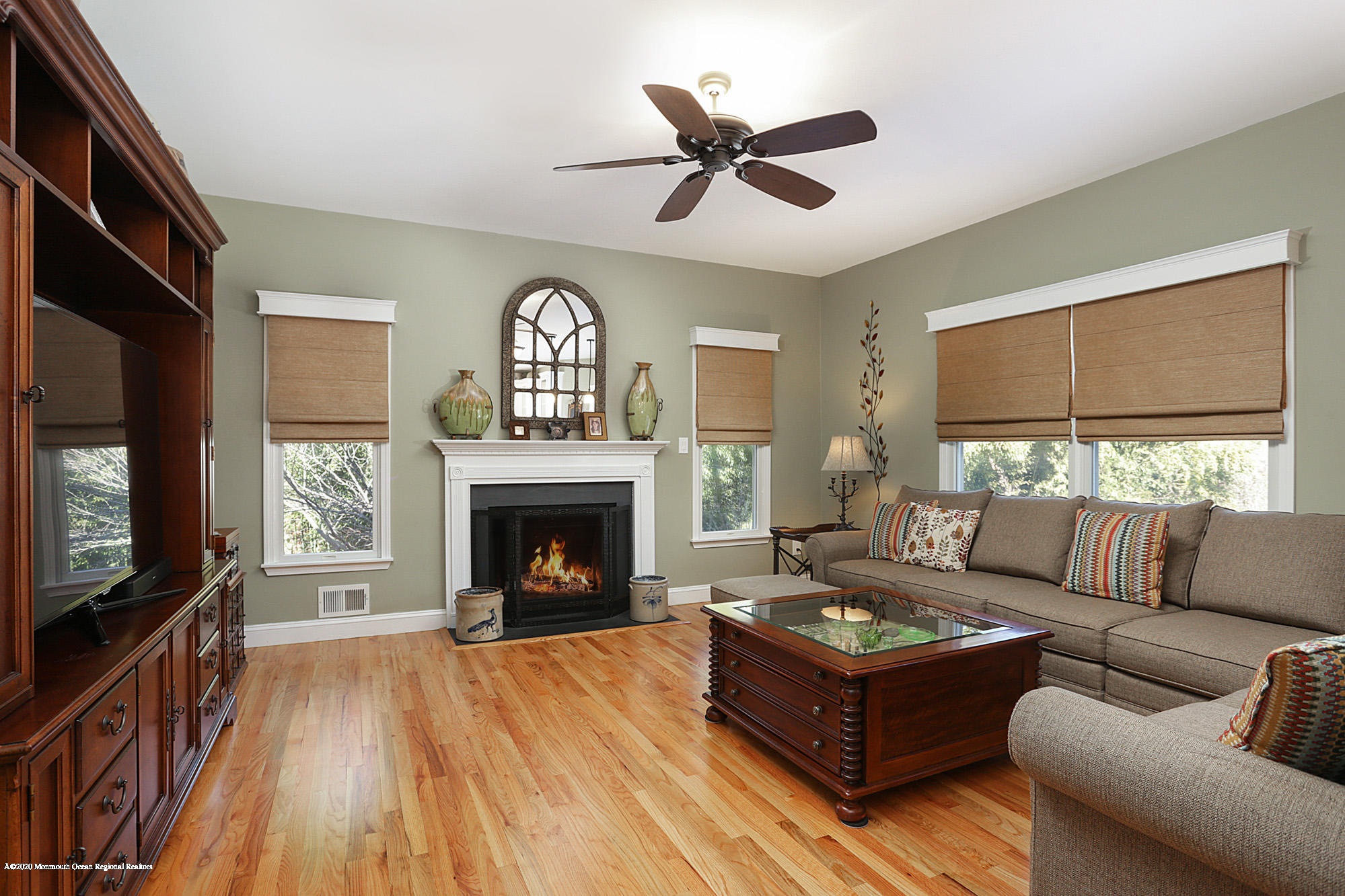 653 Locust Point Road Atlantic Highlands, NJ 07716 - Photo 26 of 57 family room with Gas Fireplace