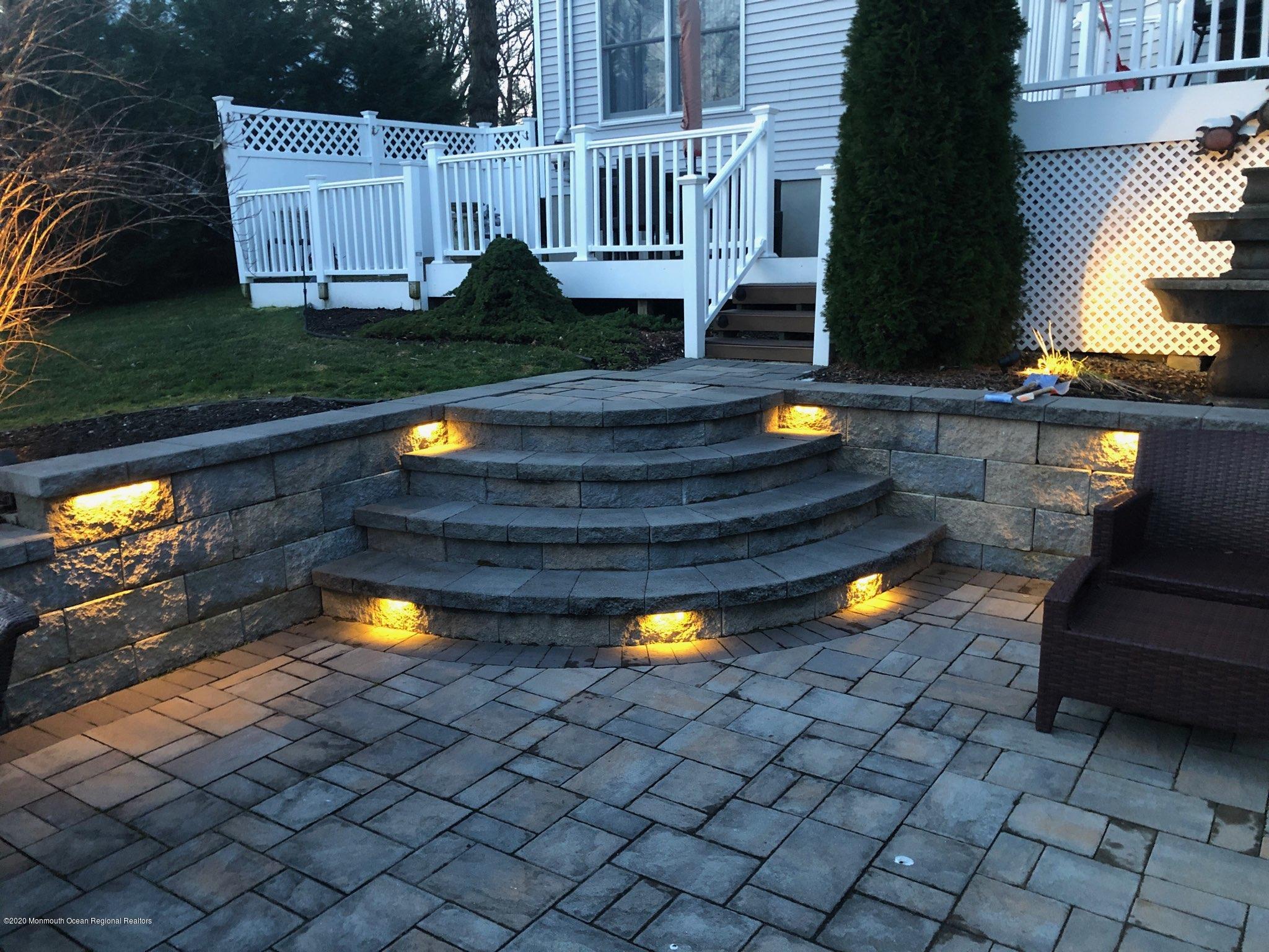 653 Locust Point Road Atlantic Highlands, NJ 07716 - Photo 47 of 57 Paver steps lighting