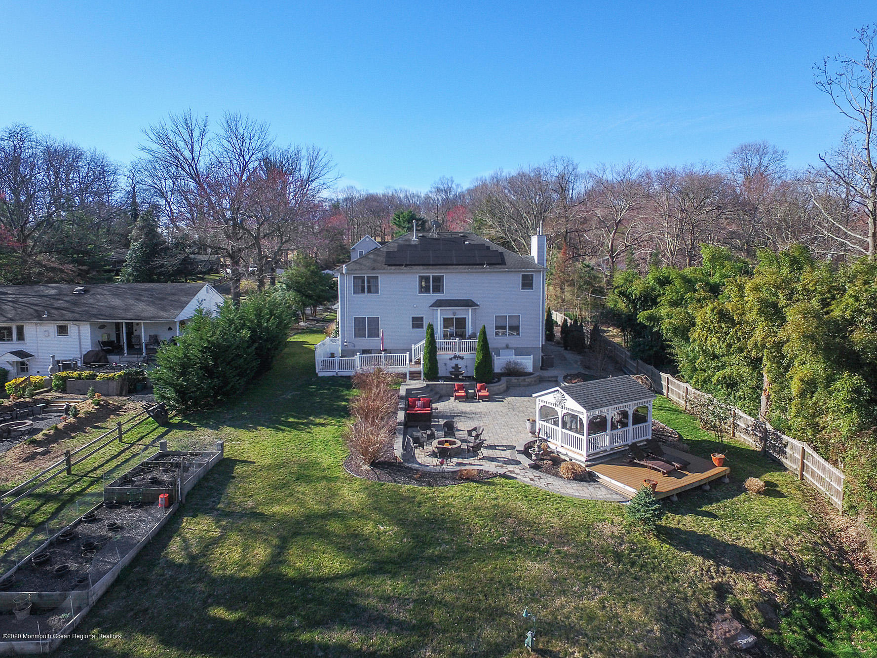653 Locust Point Road Atlantic Highlands, NJ 07716 - Photo 48 of 57 Aerial View of Back of House