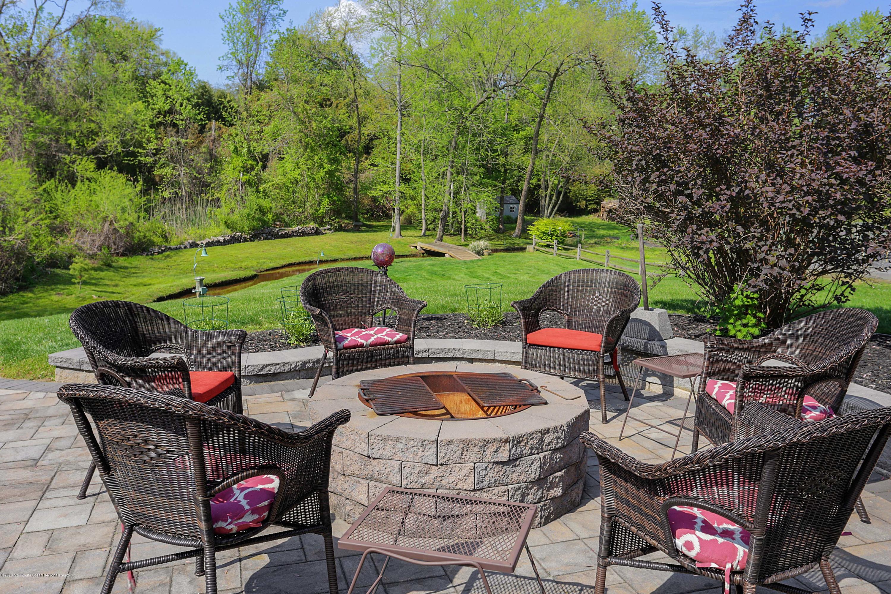 653 Locust Point Road Atlantic Highlands, NJ 07716 - Photo 8 of 57 close up of firepit