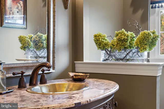 a view of a big yard with a house in the background