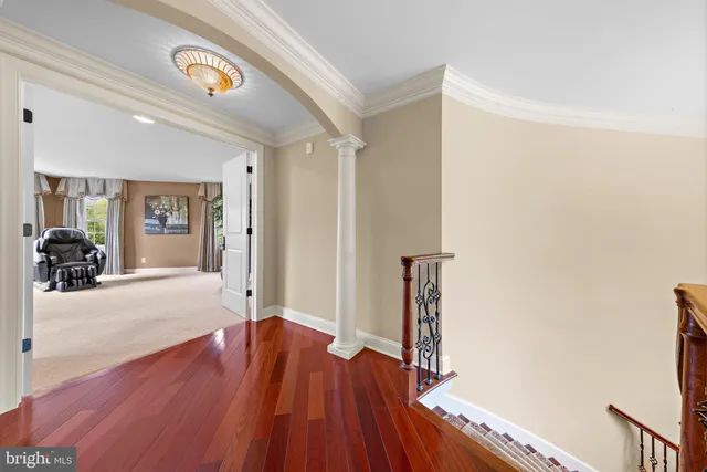 a view of a lake with a yard