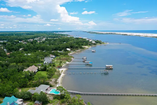a view of a city and an ocean