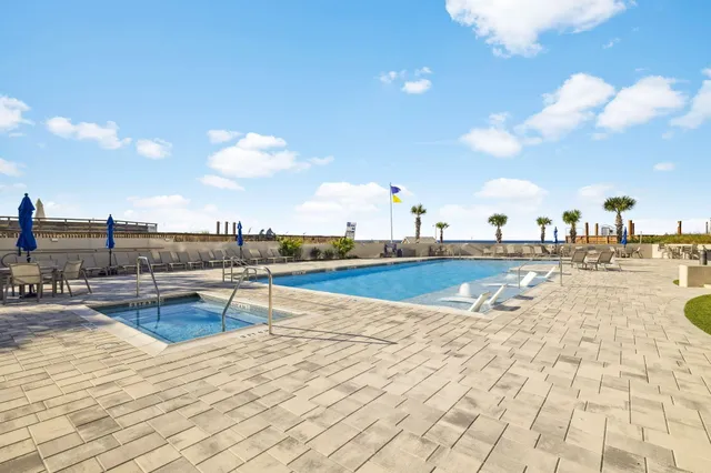 a view of a city with tall buildings