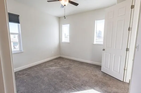 a view of hallway with stairs