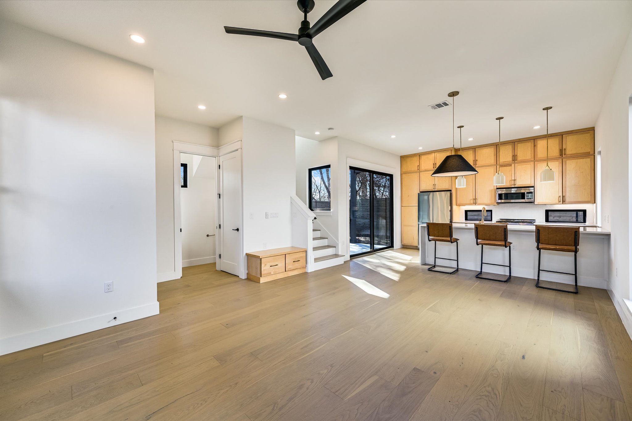 3503 Kay Street, Unit 2 Austin, TX 78702 - Photo 9 of 19 a view of a room with gym equipment and windows