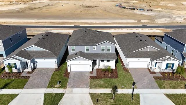 a house view with a garden space