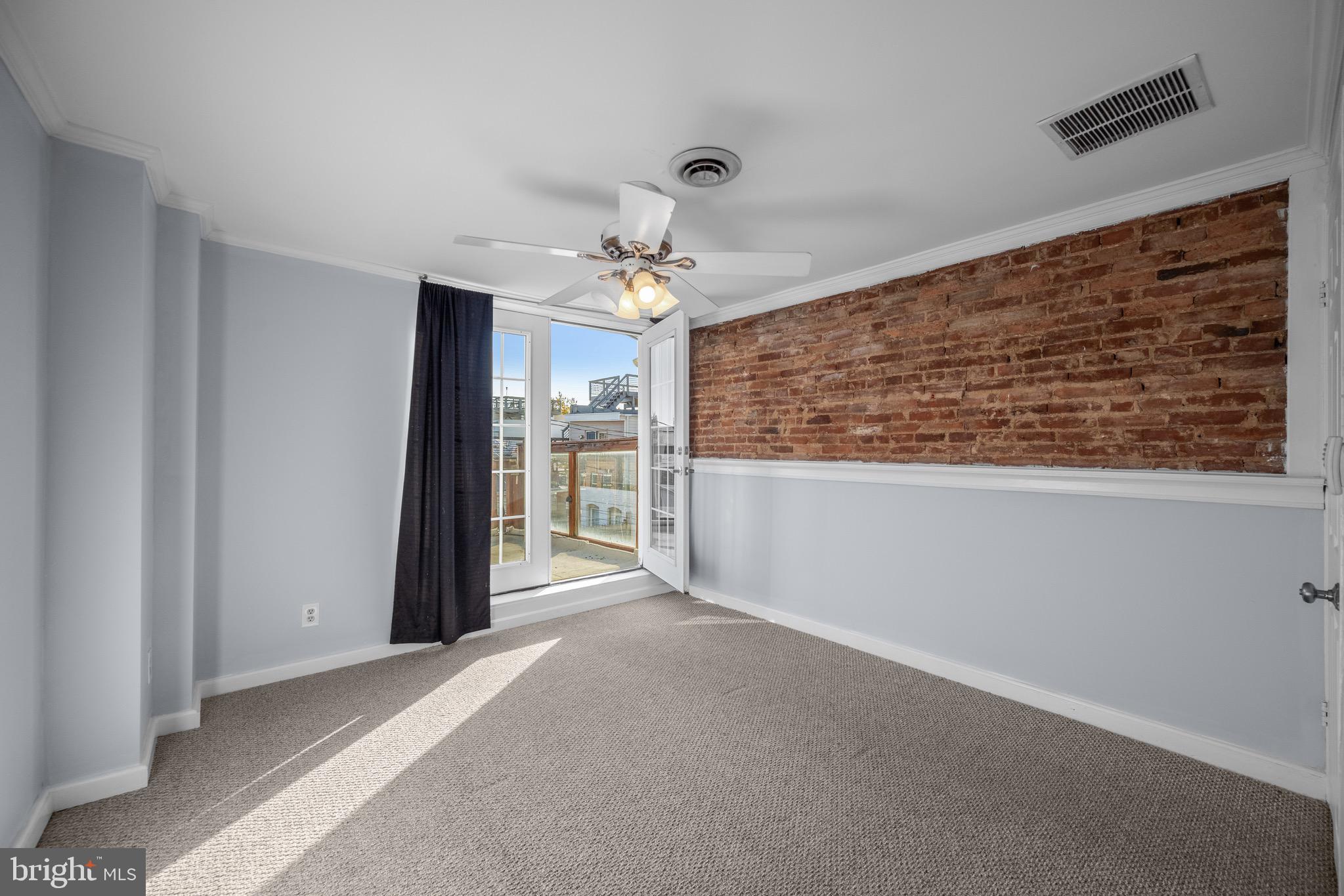 17 West Fort Avenue Baltimore, MD 21230 - Photo 26 of 43 Brick wall in bedroom #3