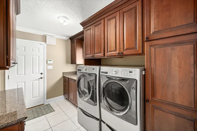 front view of a house with a garden