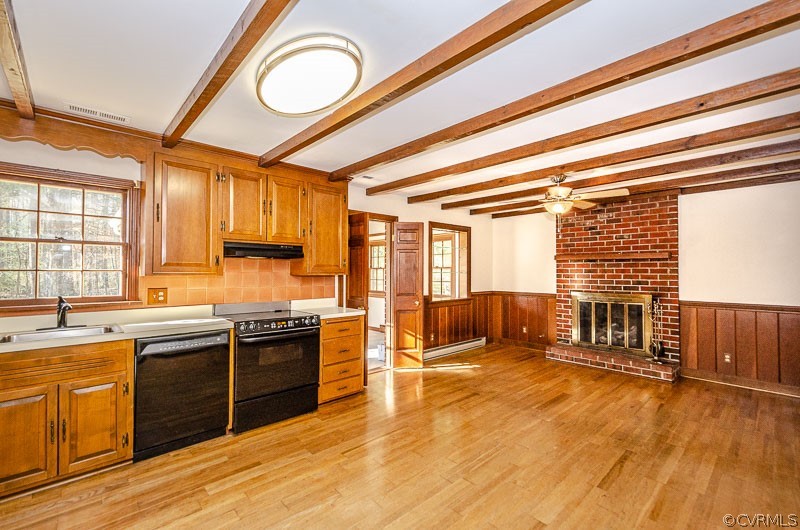1261 Cardwell Road Crozier, VA 23039 - Photo 10 of 50 a view of a kitchen with large windows