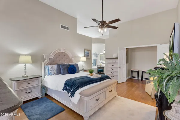 a bathroom with a bathtub and a sink