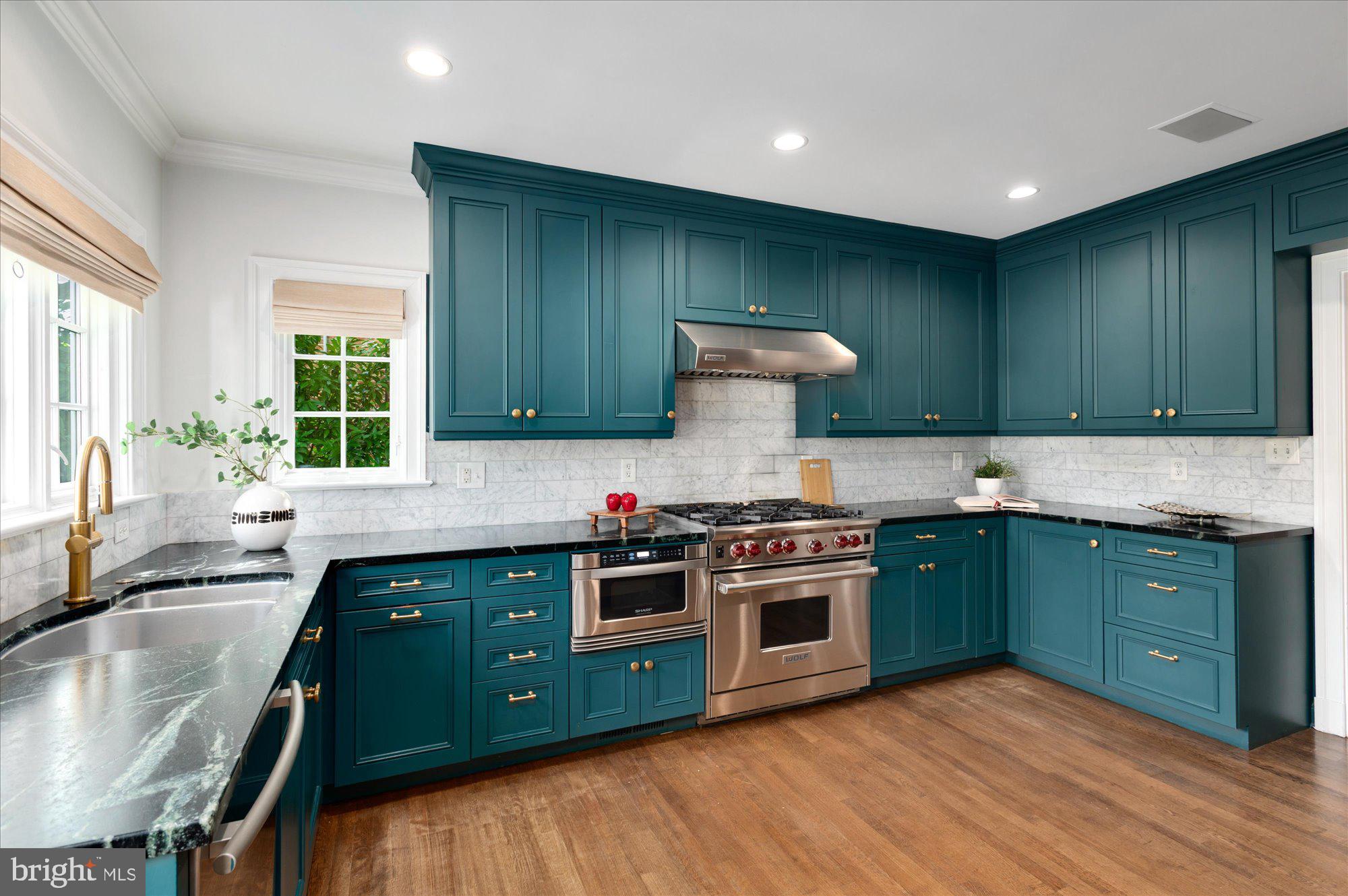 5316 Carvel Road Bethesda, MD 20816 - Photo 12 of 40 Stainless steel appliances including Wolf range