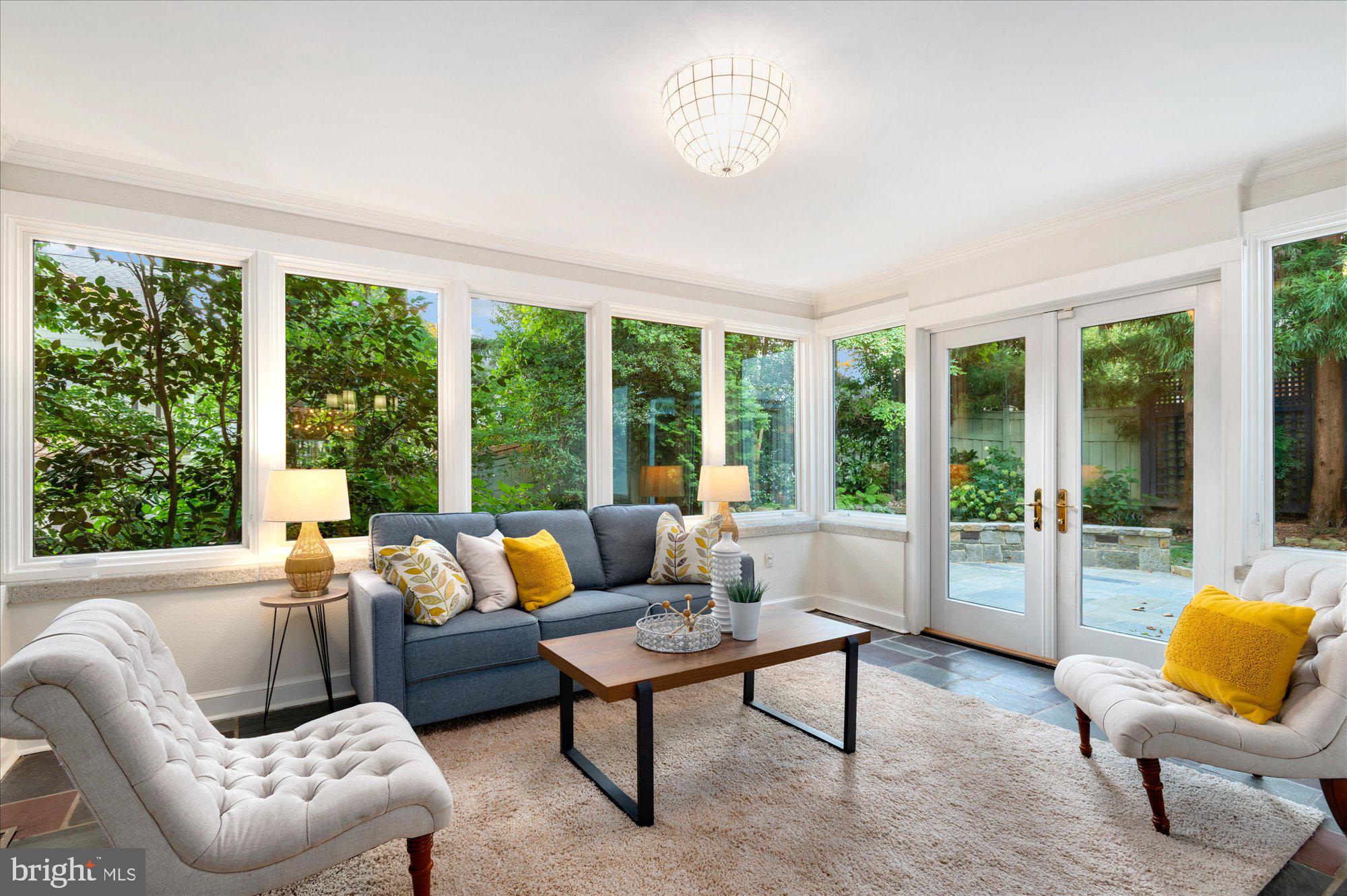 5316 Carvel Road Bethesda, MD 20816 - Photo 15 of 40 Sunroom leading to the backyard