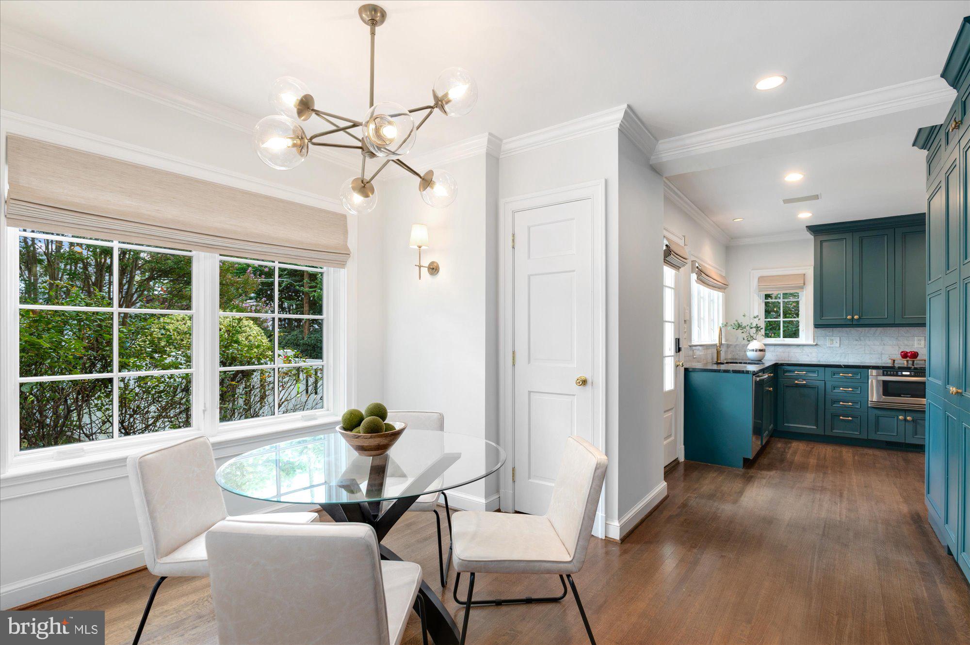 5316 Carvel Road Bethesda, MD 20816 - Photo 10 of 40 Breakfast area leading into the kitchen