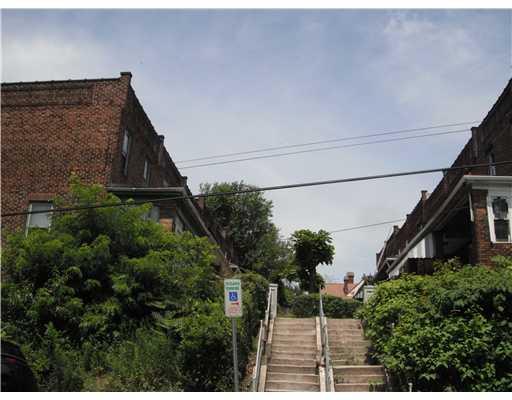 708 Webster Terrace Pittsburgh, PA 15219 - Photo 3 of 5 Exterior Front. STreet view - Webster terrace is raised above street level